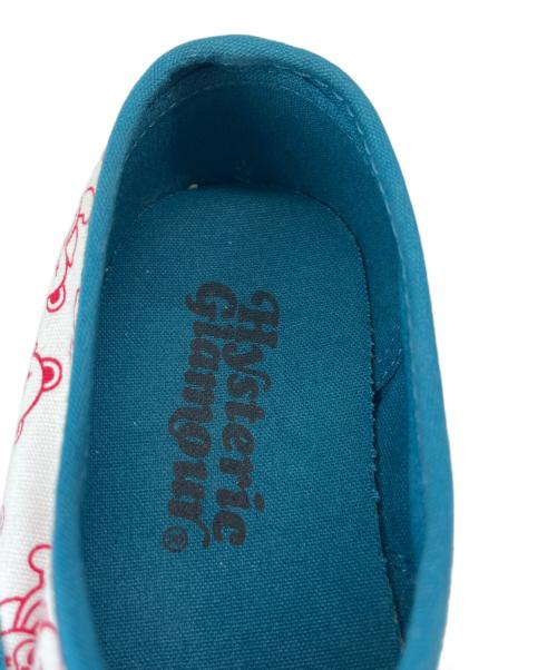 Hysteric Glamour（ヒステリックグラマー）Hysteric Glamour (ヒステリックグラマー) Hysteric Glamour　ローカットスニーカー ホワイト×ブルー サイズ:記載なしの古着・服飾アイテム