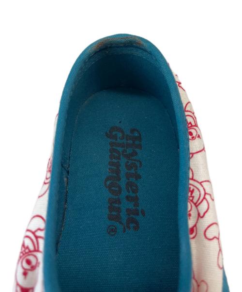 Hysteric Glamour（ヒステリックグラマー）Hysteric Glamour (ヒステリックグラマー) Hysteric Glamour　ローカットスニーカー ホワイト×ブルー サイズ:記載なしの古着・服飾アイテム