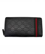 GUCCIグッチ）の古着「GUCCI　グッチシマ　長財布」｜ブラック