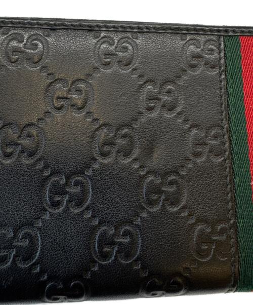 GUCCI（グッチ）GUCCI (グッチ) GUCCI　グッチシマ　長財布 ブラックの古着・服飾アイテム