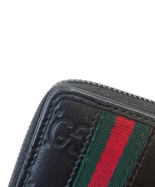 GUCCI（グッチ）GUCCI (グッチ) GUCCI　グッチシマ　長財布 ブラックの古着・服飾アイテム