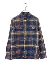 Patagonia（パタゴニア）の古着「Patagonia　フランネル シャツ　長袖シャツ」｜ネイビー