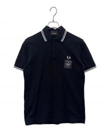 FRED PERRY×ART COMES FIRST（フレッドペリー×アートカムズファースト）の古着「FRED PERRY　ART COMES FIRST　ポロシャツ」｜ブラック