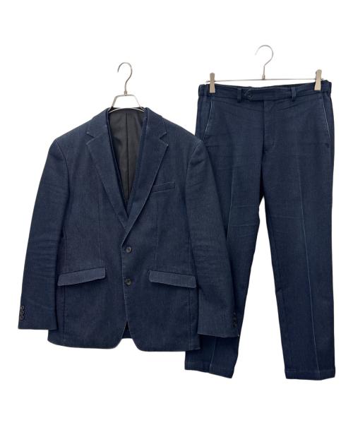 KAIHARA DENIM（カイハラ デニム）KAIHARA DENIM (カイハラ デニム) SUIT SELECT (スーツセレクト) KAIHARA DENIM 　3ピースセットアップスーツ インディゴ サイズ:ジャケットAB5、ベストAB7、パンツ82の古着・服飾アイテム