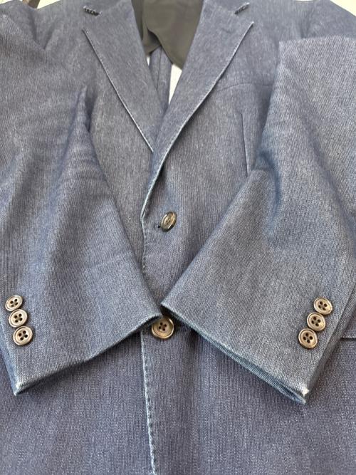 KAIHARA DENIM（カイハラ デニム）KAIHARA DENIM (カイハラ デニム) SUIT SELECT (スーツセレクト) KAIHARA DENIM 　3ピースセットアップスーツ インディゴ サイズ:ジャケットAB5、ベストAB7、パンツ82の古着・服飾アイテム