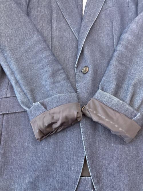 KAIHARA DENIM（カイハラ デニム）KAIHARA DENIM (カイハラ デニム) SUIT SELECT (スーツセレクト) KAIHARA DENIM 　3ピースセットアップスーツ インディゴ サイズ:ジャケットAB5、ベストAB7、パンツ82の古着・服飾アイテム