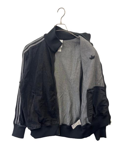adidas（アディダス）adidas (アディダス) adidas  デニム ファイヤーバード トラックトップ ブラック サイズ:J XLの古着・服飾アイテム