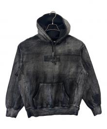 SUPREME×MM6 Maison Margiela（シュプリーム×エムエムシックスメゾンマルジェラ）の古着「Supreme × MM6 Maison Margiela  Foil Box Logo Hooded Sweatshirt」｜ブラック