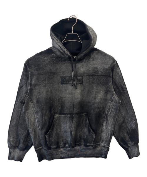 SUPREME（シュプリーム）Supreme MM6 Maison Margiela (エムエムシックスメゾンマルジェラ) Supreme × MM6 Maison Margiela  Foil Box Logo Hooded Sweatshirt ブラック サイズ:Sの古着・服飾アイテム