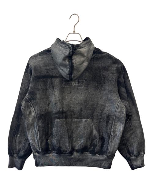 SUPREME（シュプリーム）Supreme MM6 Maison Margiela (エムエムシックスメゾンマルジェラ) Supreme × MM6 Maison Margiela  Foil Box Logo Hooded Sweatshirt ブラック サイズ:Sの古着・服飾アイテム