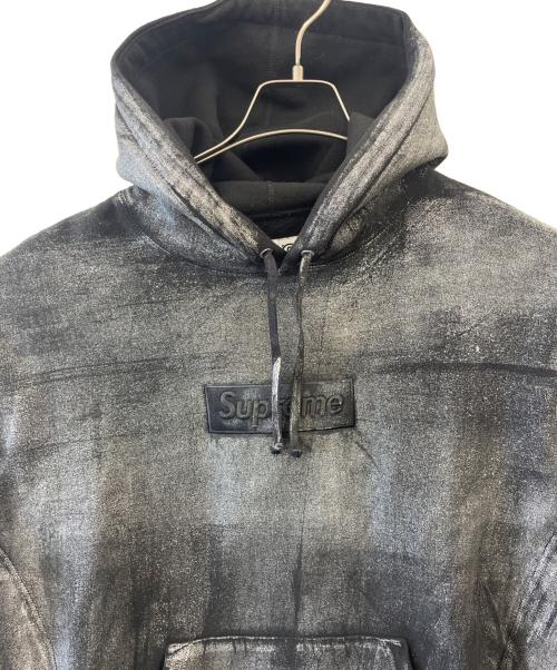 SUPREME（シュプリーム）Supreme MM6 Maison Margiela (エムエムシックスメゾンマルジェラ) Supreme × MM6 Maison Margiela  Foil Box Logo Hooded Sweatshirt ブラック サイズ:Sの古着・服飾アイテム