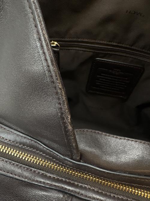 COACH（コーチ）COACH (コーチ) COACH　シグネチャー　ハンドバッグ ベージュ×ブラウンの古着・服飾アイテム