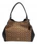 COACH（コーチ）の古着「COACH　シグネチャー　ハンドバッグ」｜ベージュ×ブラウン