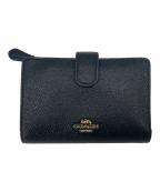 COACHコーチ）の古着「COACH  2つ折り財布」｜ブラック