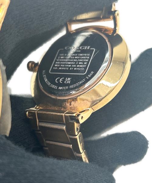 COACH（コーチ）COACH (コーチ) COACH　ペリー　腕時計 ホワイト×ゴールドの古着・服飾アイテム