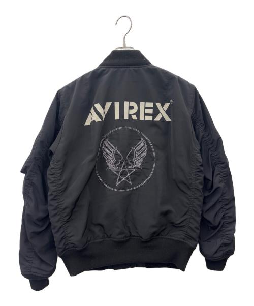 AVIREX（アヴィレックス）AVIREX (アヴィレックス) AVIREX 　MA-1ジャケット ブラック サイズ:Lの古着・服飾アイテム