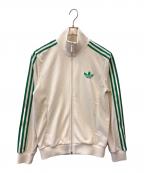 adidas Originalsアディダスオリジナル）の古着「adidas originals　アディカラー 70s モノグラム トラックトップ　トラックジャケット」｜ベージュ×グリーン