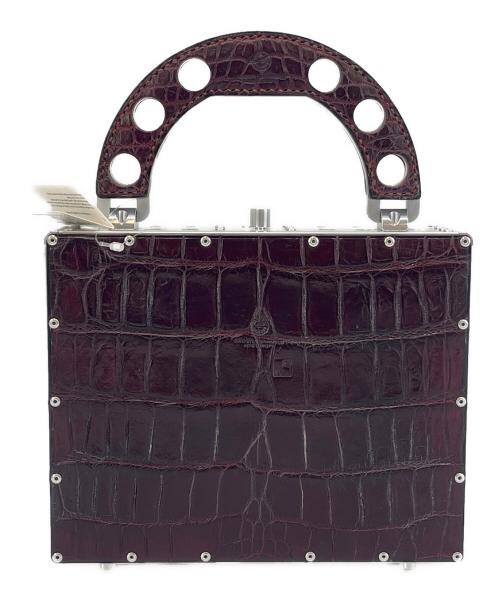 AERO CONCEPT（エアロコンセプト）AERO CONCEPT (エアロコンセプト) AERO CONCEPT　TICCO-CROCO　ジュラルミン　パーティバッグ ブラウンの古着・服飾アイテム