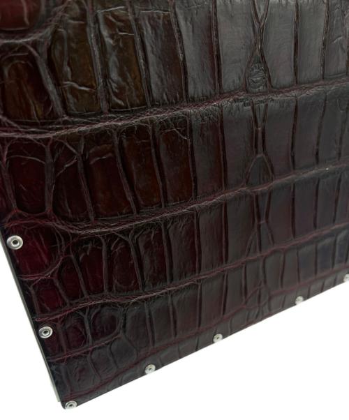 AERO CONCEPT（エアロコンセプト）AERO CONCEPT (エアロコンセプト) AERO CONCEPT　TICCO-CROCO　ジュラルミン　パーティバッグ ブラウンの古着・服飾アイテム
