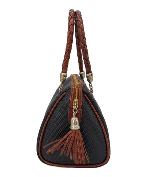 BOTTEGA VENETA（ボッテガベネタ）BOTTEGA VENETA (ボッテガベネタ) BOTTEGA VENETA　マルコポーロ　ミニハンドバッグ ブラックの古着・服飾アイテム