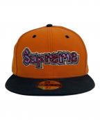 New Era×SUPREMEニューエラ×シュプリーム）の古着「New Era × Supreme  21SS GONZ LOGO  キャップ」｜オレンジ×ブラック