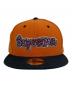 New Era（ニューエラ）の古着「New Era × Supreme  21SS GONZ LOGO  キャップ」｜オレンジ×ブラック