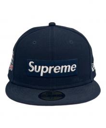 New Era×SUPREME（ニューエラ×シュプリーム）の古着「New Era × Supreme ボックスロゴ OPENING DAY 2021  キャップ」｜ネイビー×ピンク