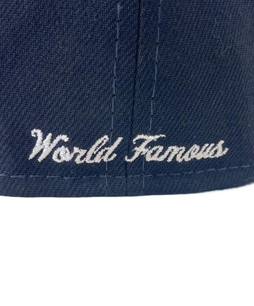 New Era（ニューエラ）New Era (ニューエラ) Supreme (シュプリーム) New Era × Supreme ボックスロゴ OPENING DAY 2021  キャップ ネイビー×ピンク サイズ:7 3/8 58.7の古着・服飾アイテム