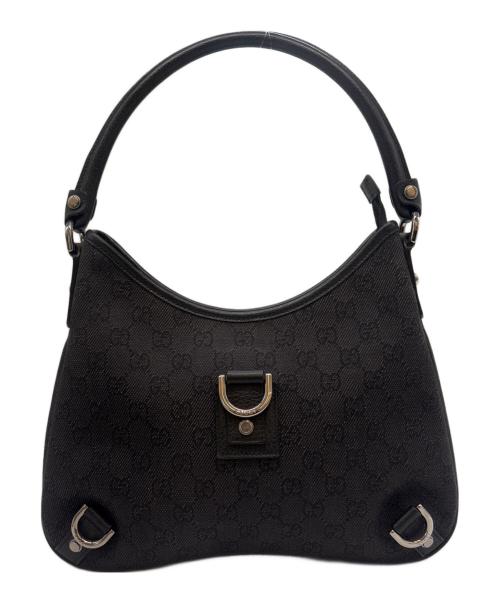 GUCCI（グッチ）GUCCI (グッチ) GUCCI　GGキャンバス　アビー　ハンドバッグ ブラックの古着・服飾アイテム