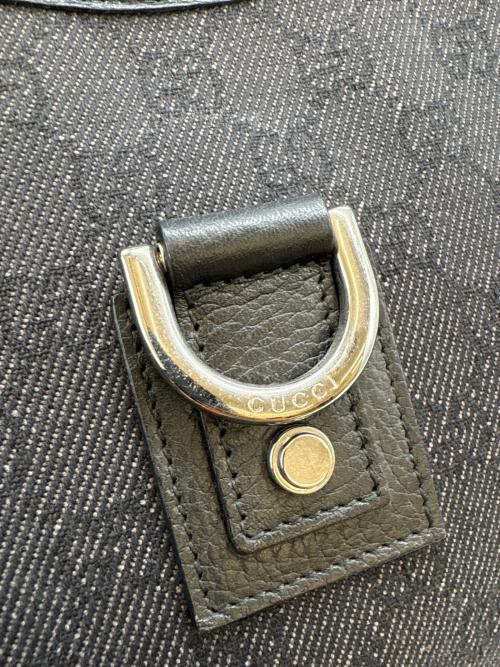 GUCCI（グッチ）GUCCI (グッチ) GUCCI　GGキャンバス　アビー　ハンドバッグ ブラックの古着・服飾アイテム