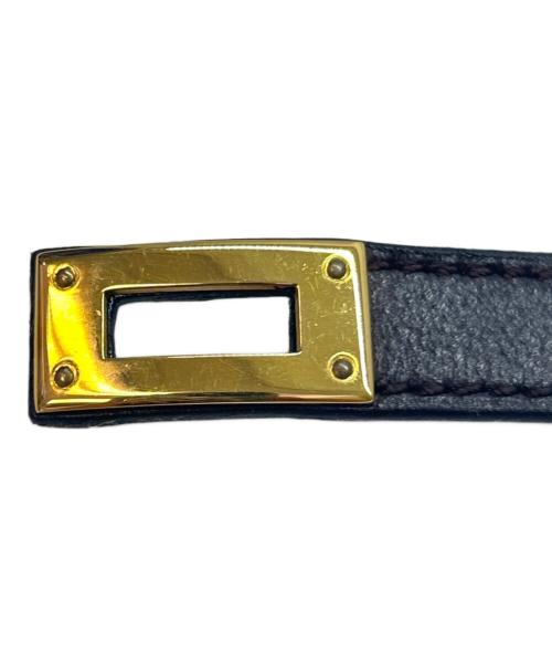 HERMES（エルメス）HERMES (エルメス) HERMES　ケリー ドゥブルトゥール　レザーブレスレット ブラウンの古着・服飾アイテム