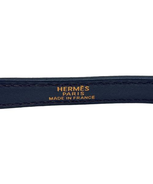 HERMES（エルメス）HERMES (エルメス) HERMES　ケリー ドゥブルトゥール　レザーブレスレット ブラウンの古着・服飾アイテム