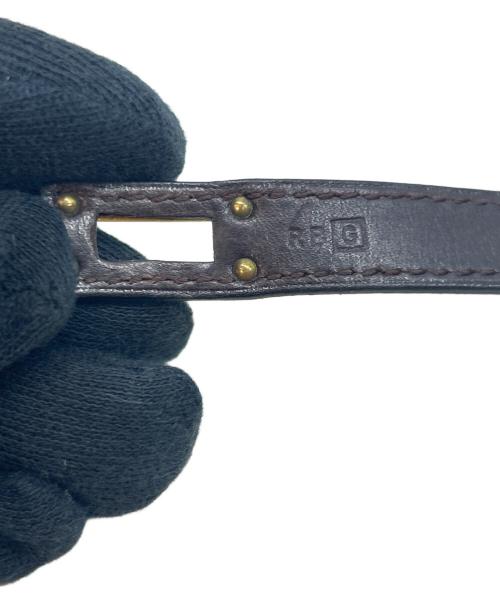 HERMES（エルメス）HERMES (エルメス) HERMES　ケリー ドゥブルトゥール　レザーブレスレット ブラウンの古着・服飾アイテム