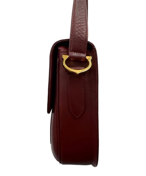 Cartier（カルティエ）Cartier (カルティエ) Cartier　マストライン　ショルダーバッグ ボルドーの古着・服飾アイテム