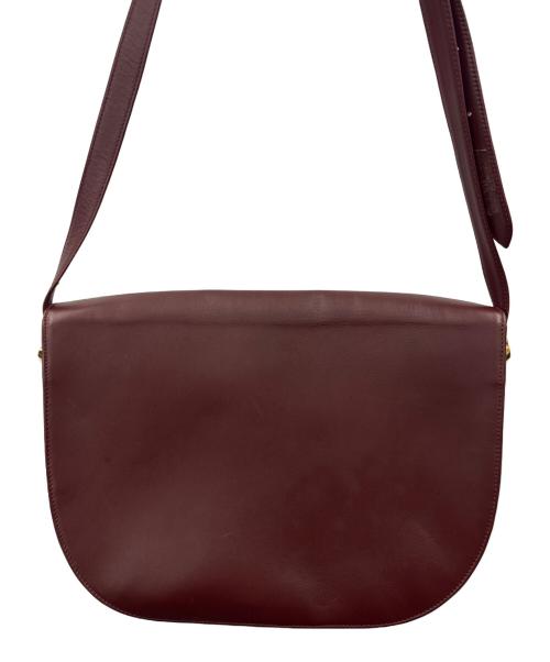 Cartier（カルティエ）Cartier (カルティエ) Cartier　マストライン　ショルダーバッグ ボルドーの古着・服飾アイテム
