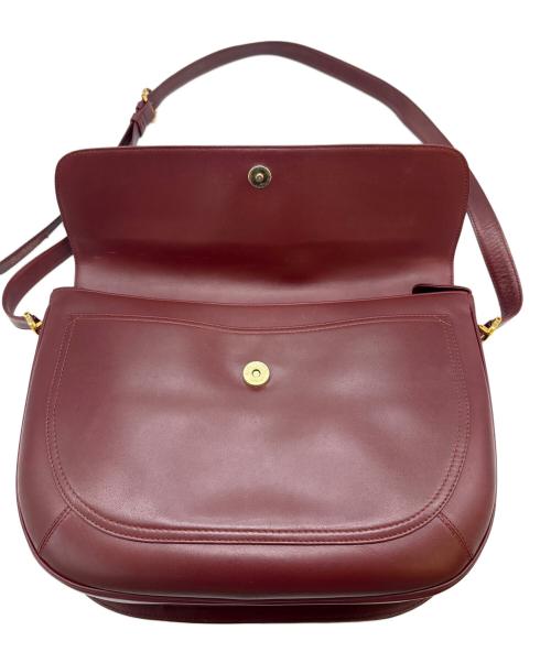 Cartier（カルティエ）Cartier (カルティエ) Cartier　マストライン　ショルダーバッグ ボルドーの古着・服飾アイテム