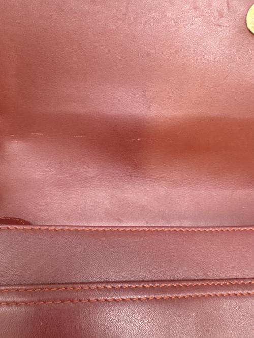 Cartier（カルティエ）Cartier (カルティエ) Cartier　マストライン　ショルダーバッグ ボルドーの古着・服飾アイテム