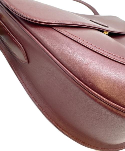 Cartier（カルティエ）Cartier (カルティエ) Cartier　マストライン　ショルダーバッグ ボルドーの古着・服飾アイテム