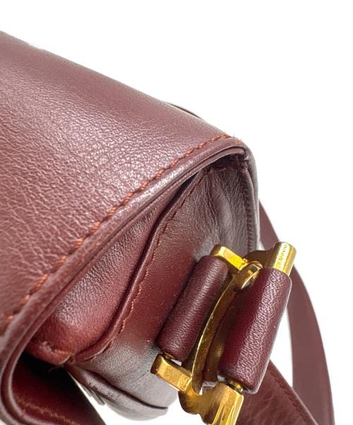 Cartier（カルティエ）Cartier (カルティエ) Cartier　マストライン　ショルダーバッグ ボルドーの古着・服飾アイテム