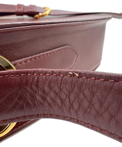 Cartier（カルティエ）Cartier (カルティエ) Cartier　マストライン　ショルダーバッグ ボルドーの古着・服飾アイテム