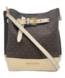 MICHAEL KORS（マイケルコース）の古着「MICHAEL KORS　ショルダーバッグ」｜ブラウン×ベージュ