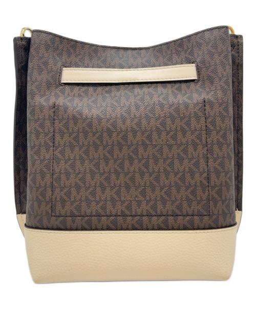 MICHAEL KORS（マイケルコース）MICHAEL KORS (マイケルコース) MICHAEL KORS　ショルダーバッグ ブラウン×ベージュの古着・服飾アイテム