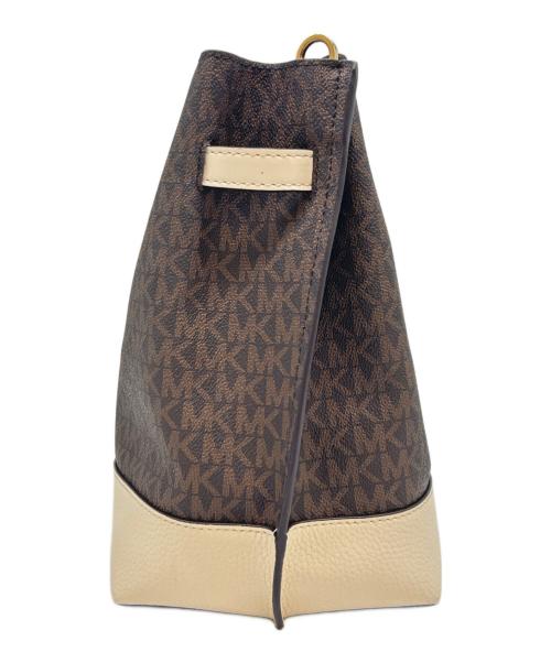 MICHAEL KORS（マイケルコース）MICHAEL KORS (マイケルコース) MICHAEL KORS　ショルダーバッグ ブラウン×ベージュの古着・服飾アイテム