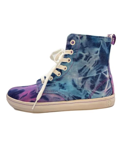 Dr.Martens（ドクターマーチン）Dr.Martens (ドクターマーチン) Dr.Martens　キャンバススニーカー インディゴ×パープル サイズ:UK4 EU37の古着・服飾アイテム