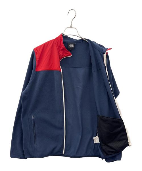 THE NORTH FACE（ザ ノース フェイス）THE NORTH FACE (ザ ノース フェイス) THE NORTH FACE　マウンテンバーサマイクロジャケット　フリースジャケット ネイビー×レッド サイズ:Lの古着・服飾アイテム