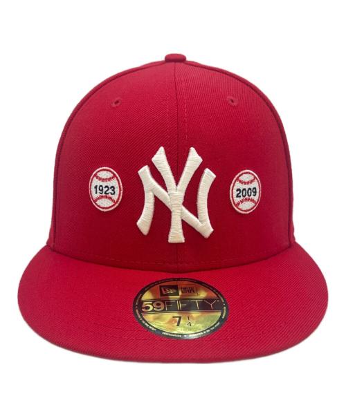New Era（ニューエラ）New Era (ニューエラ) New Era　スパイクリー 59FIFTY　ヤンキース　キャップ レッド サイズ:57.7cmの古着・服飾アイテム