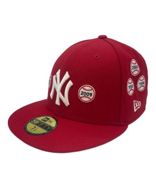 New Era（ニューエラ）New Era (ニューエラ) New Era　スパイクリー 59FIFTY　ヤンキース　キャップ レッド サイズ:57.7cmの古着・服飾アイテム