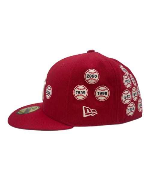 New Era（ニューエラ）New Era (ニューエラ) New Era　スパイクリー 59FIFTY　ヤンキース　キャップ レッド サイズ:57.7cmの古着・服飾アイテム