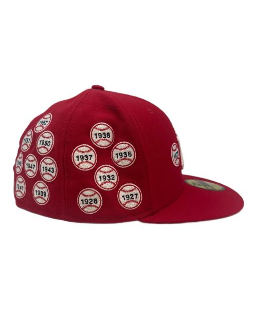 New Era（ニューエラ）New Era (ニューエラ) New Era　スパイクリー 59FIFTY　ヤンキース　キャップ レッド サイズ:57.7cmの古着・服飾アイテム