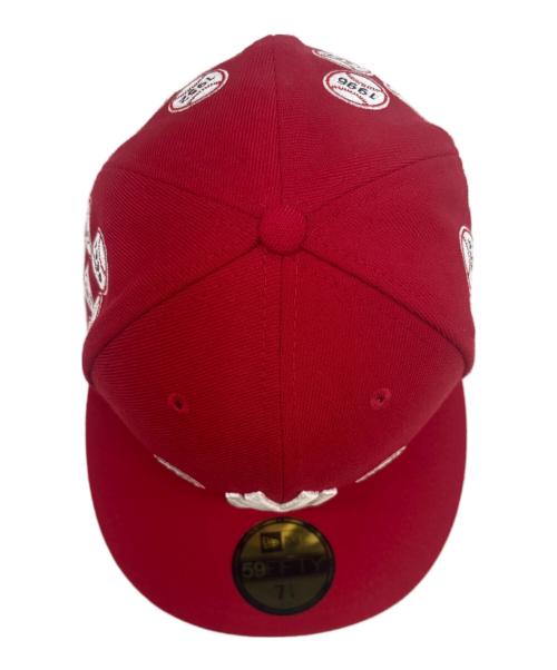 New Era（ニューエラ）New Era (ニューエラ) New Era　スパイクリー 59FIFTY　ヤンキース　キャップ レッド サイズ:57.7cmの古着・服飾アイテム